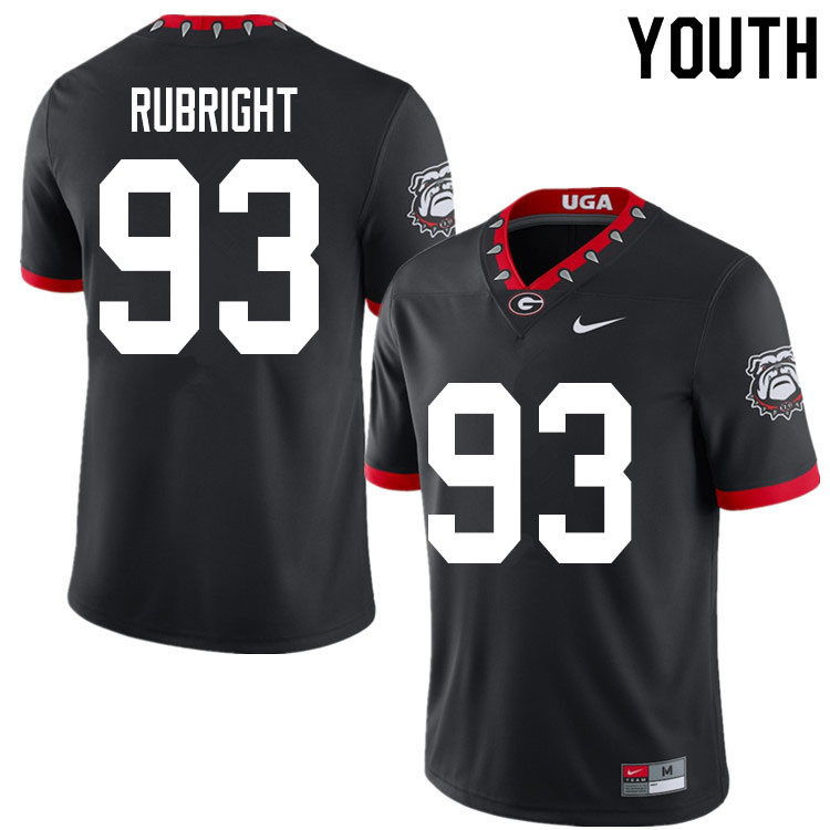 2020 Youth #93 Bill Rubright Georgia Bulldogs Mascot 100th Anniversary College Football Jerseys Sale